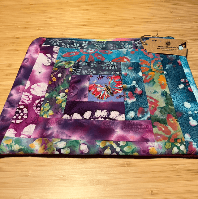 Patchwork padded iPad case 