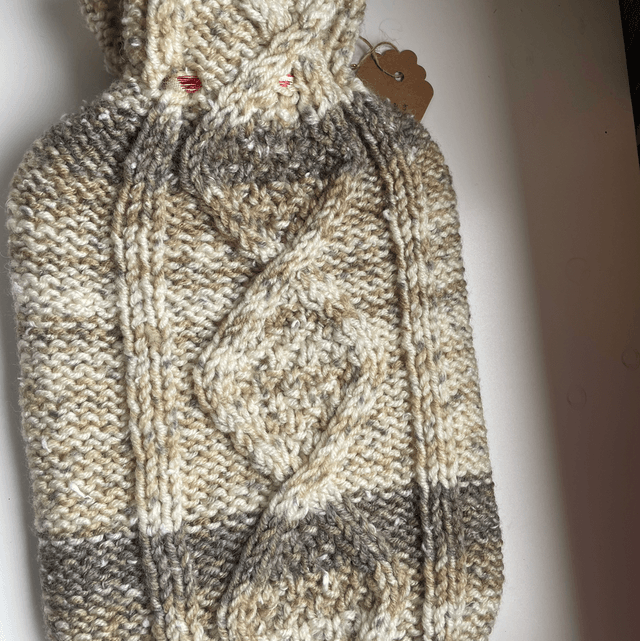 Hot water bottle and cover 